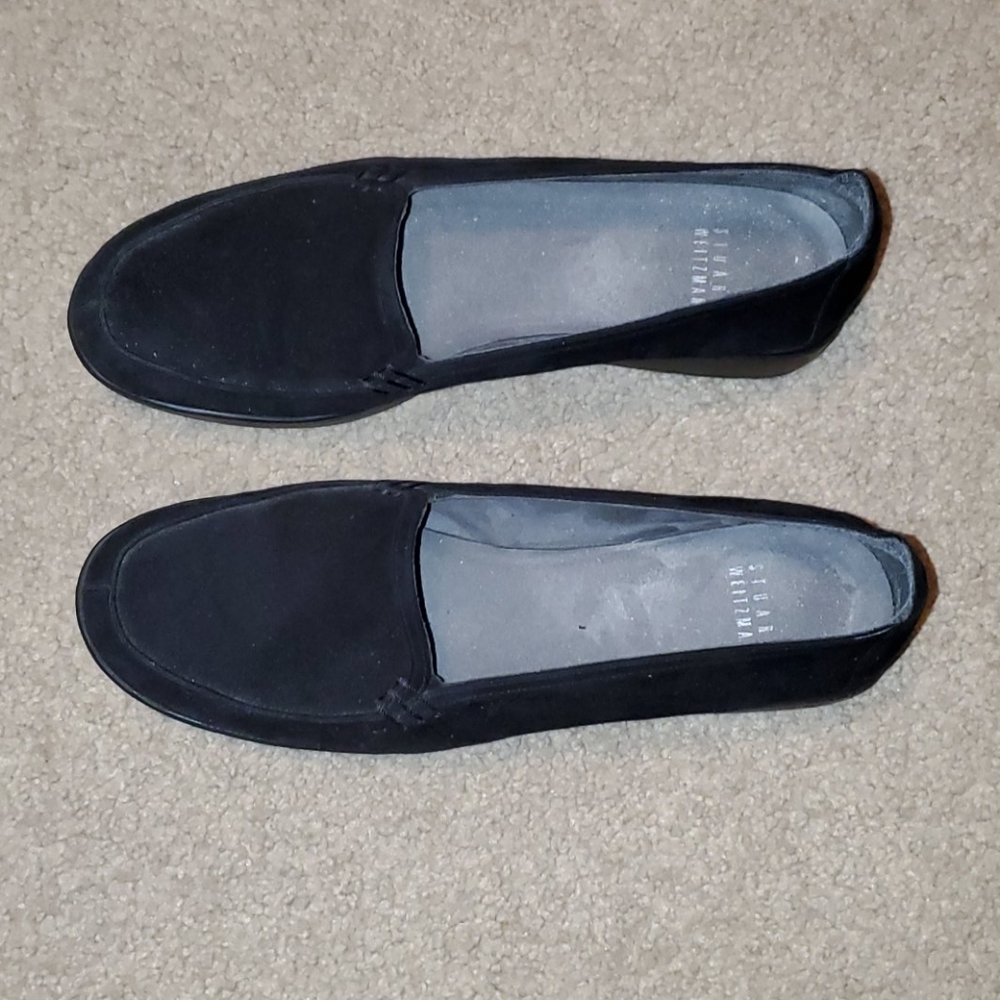 Stuart Weitzman black suede shoes